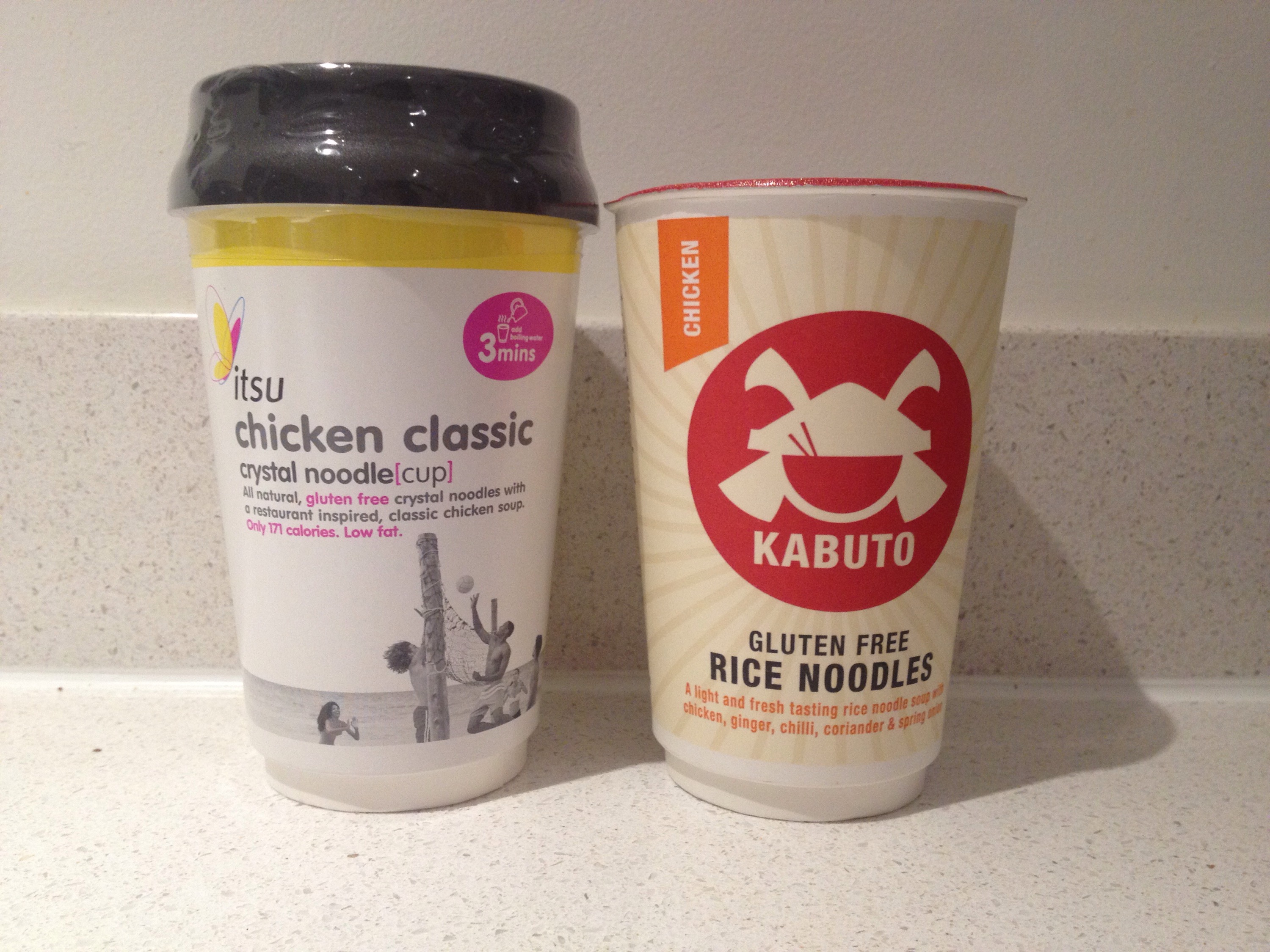 Battle of the gluten free noodles – Itsu vs Kabuto
