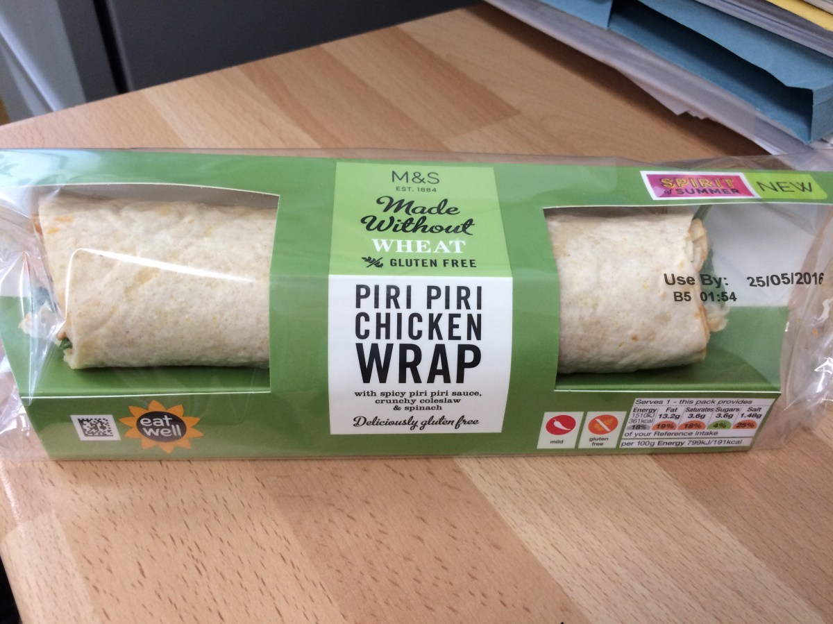 Product review M&S gluten free wrap Steeliac