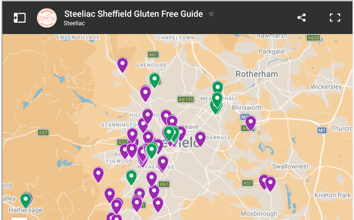 Steeliac’s Gluten Free Sheffield map has landed